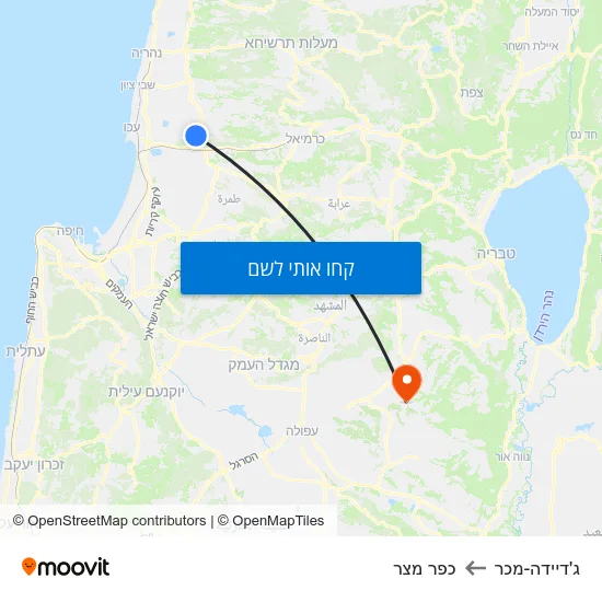 מפת ג'דיידה-מכר לכפר מצר