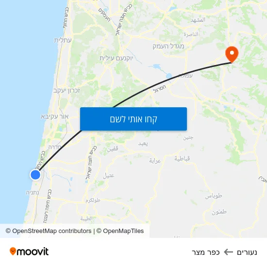 מפת נעורים לכפר מצר