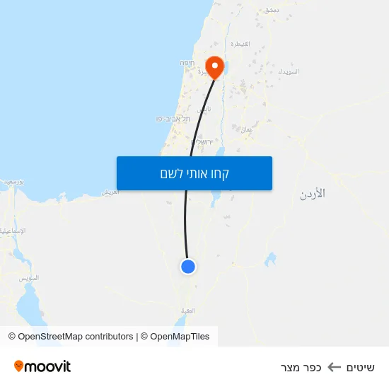 מפת שיטים לכפר מצר