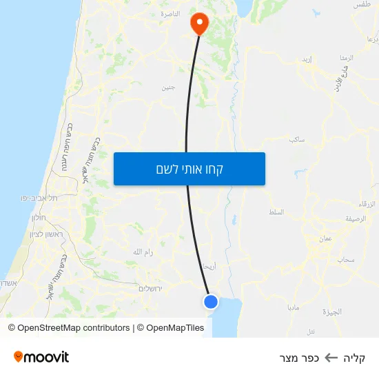 מפת קליה לכפר מצר
