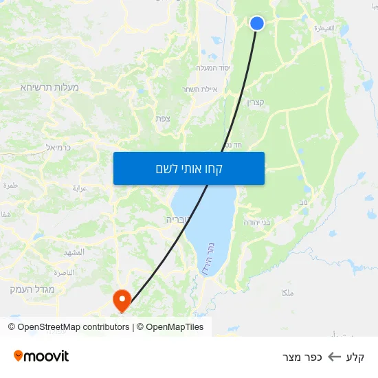 מפת קלע לכפר מצר