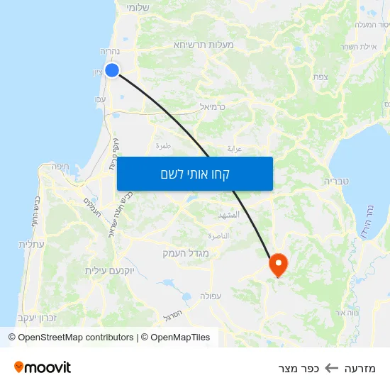 מפת מזרעה לכפר מצר