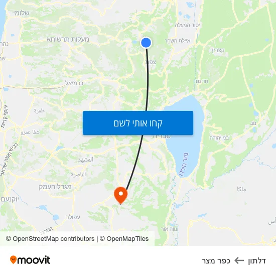 מפת דלתון לכפר מצר