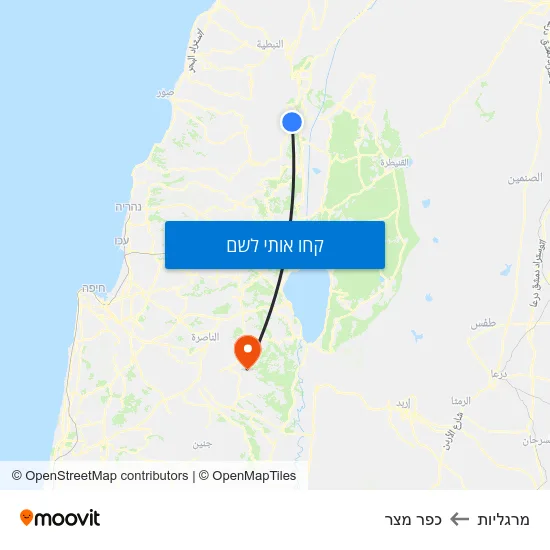 מפת מרגליות לכפר מצר