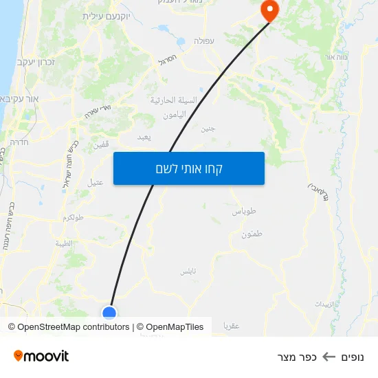 מפת נופים לכפר מצר