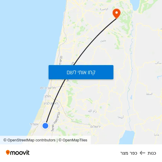 מפת כנות לכפר מצר