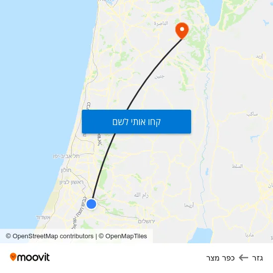 מפת גזר לכפר מצר