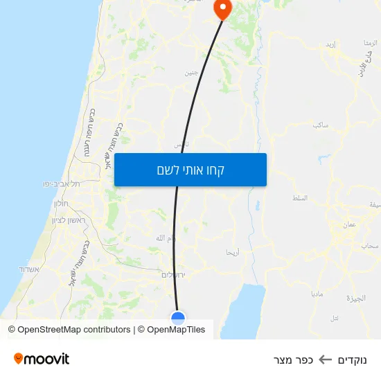 מפת נוקדים לכפר מצר
