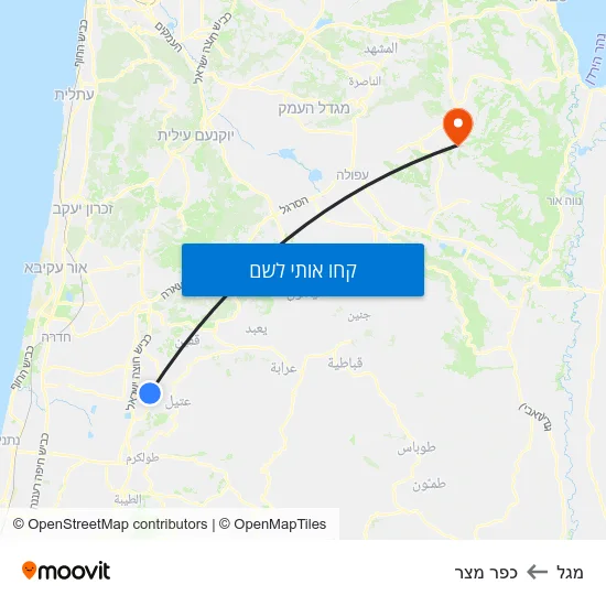 מפת מגל לכפר מצר