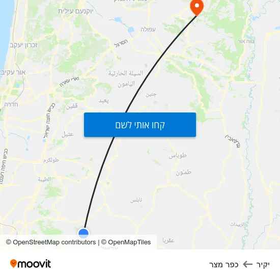 מפת יקיר לכפר מצר