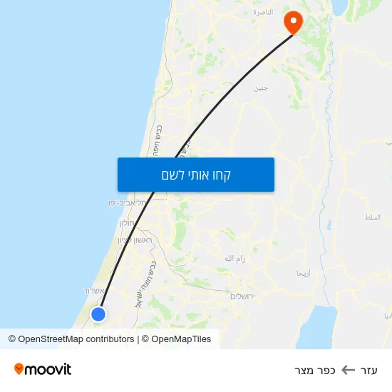 מפת עזר לכפר מצר