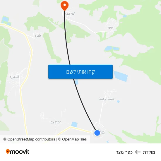 מפת מולדת לכפר מצר