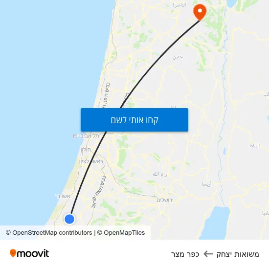 מפת משואות יצחק לכפר מצר