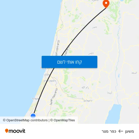 מפת משען לכפר מצר