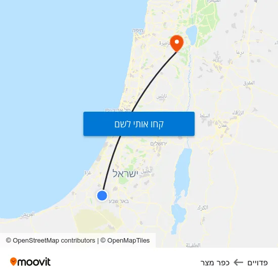 מפת פדויים לכפר מצר