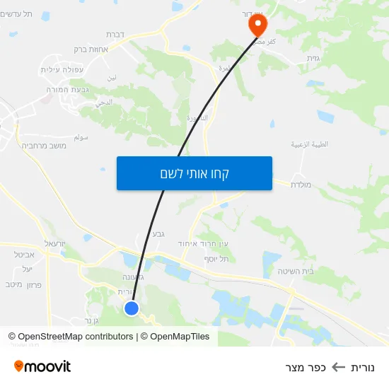 מפת נורית לכפר מצר