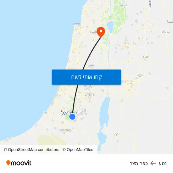 מפת נטע לכפר מצר
