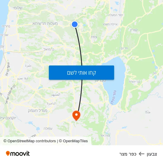 מפת צבעון לכפר מצר