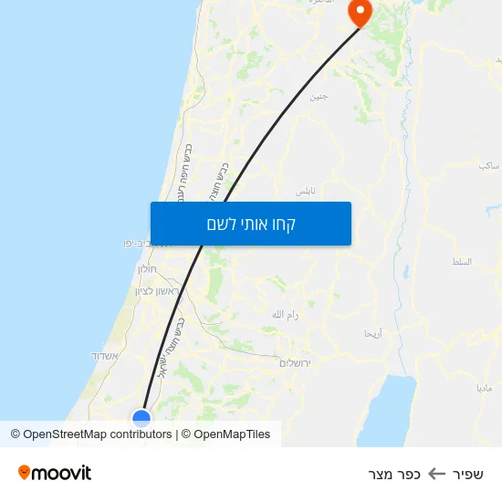 מפת שפיר לכפר מצר