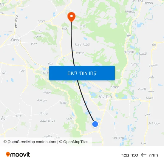 מפת רוויה לכפר מצר