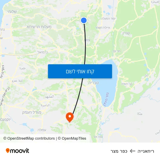 מפת ריחאנייה לכפר מצר