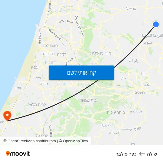 מפת שילה לכפר סילבר