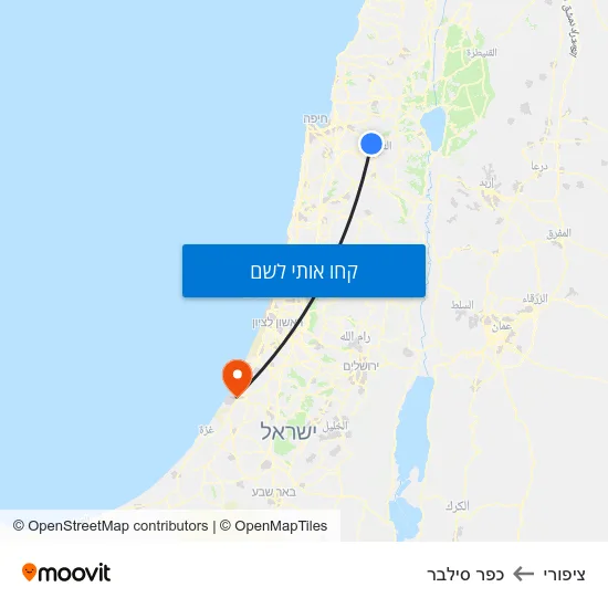מפת ציפורי לכפר סילבר