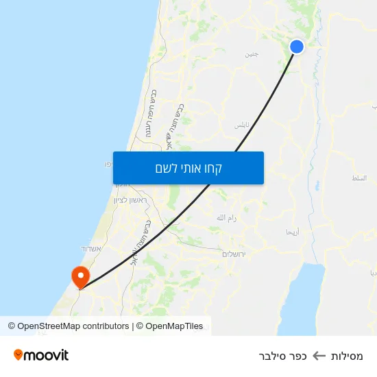 מפת מסילות לכפר סילבר
