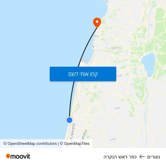 מפת נעורים לכפר ראש הנקרה