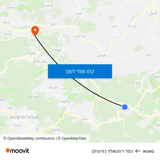 מפת סאסא לכפר רוזנואלד (זרעית)
