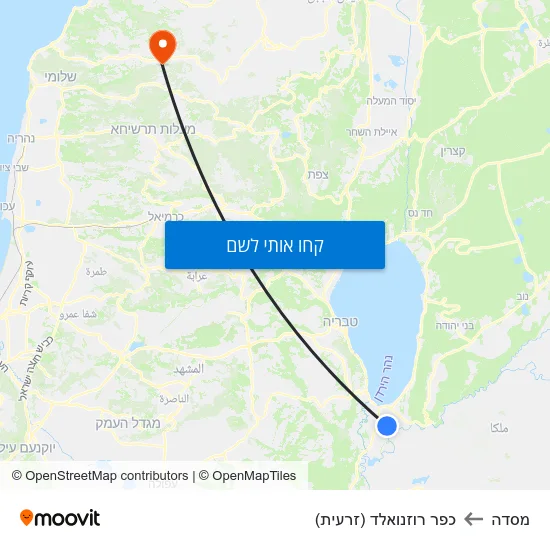מפת מסדה לכפר רוזנואלד (זרעית)