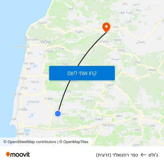 מפת ג'ולס לכפר רוזנואלד (זרעית)