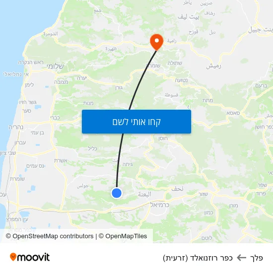 מפת פלך לכפר רוזנואלד (זרעית)