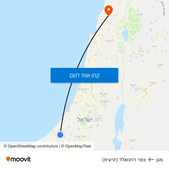 מפת מגן לכפר רוזנואלד (זרעית)