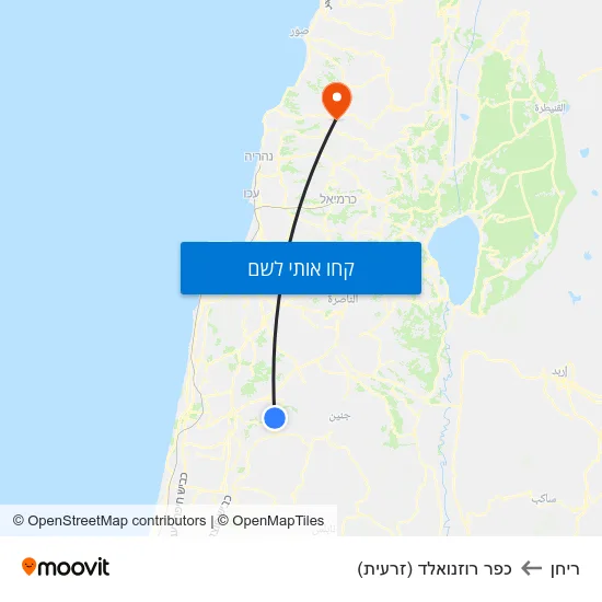 מפת ריחן לכפר רוזנואלד (זרעית)