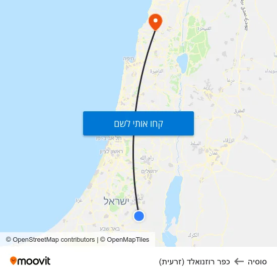 מפת סוסיה לכפר רוזנואלד (זרעית)