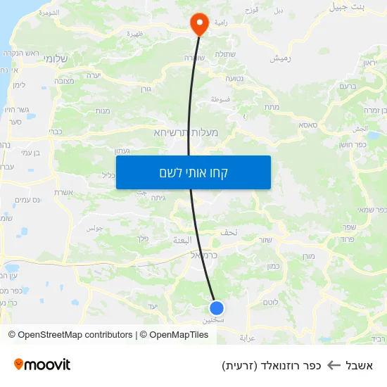 מפת אשבל לכפר רוזנואלד (זרעית)