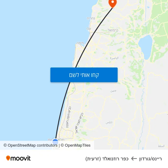 מפת ריינס/גורדון לכפר רוזנואלד (זרעית)