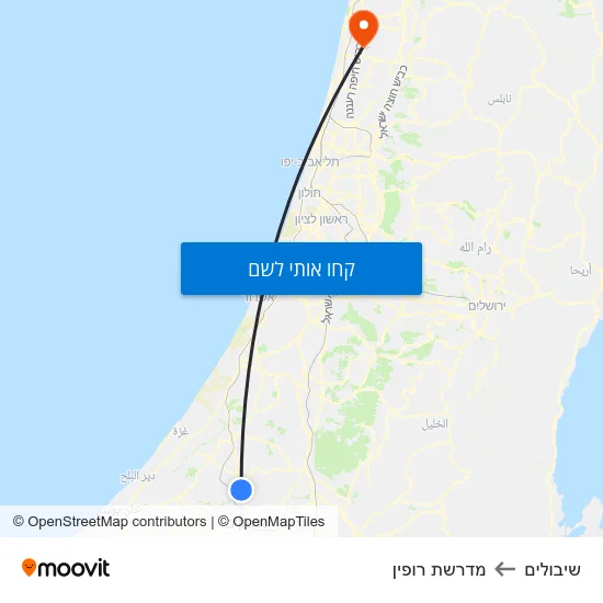מפת שיבולים למדרשת רופין