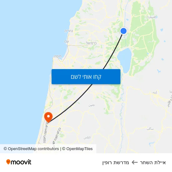 מפת איילת השחר למדרשת רופין