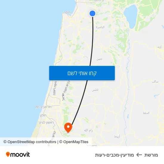 מפת מורשת למודיעין-מכבים-רעות