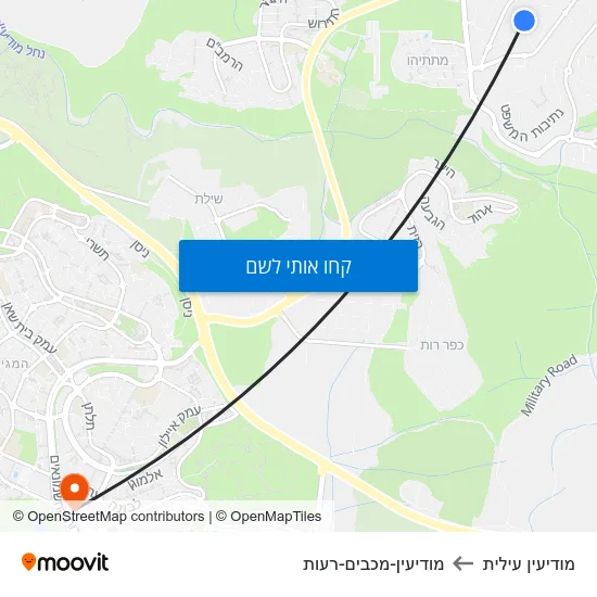 מפת מודיעין עילית למודיעין-מכבים-רעות