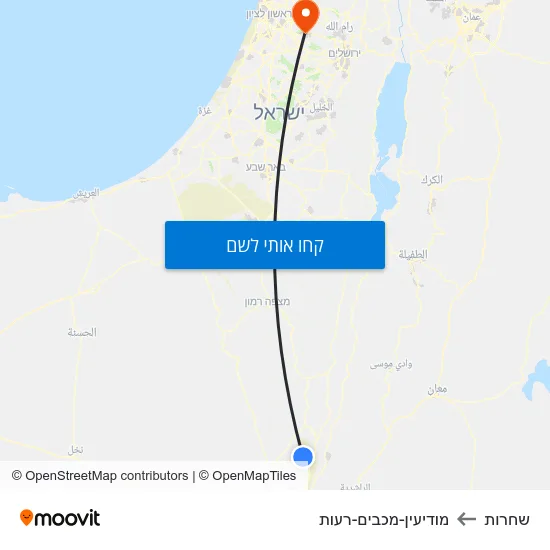 מפת שחרות למודיעין-מכבים-רעות