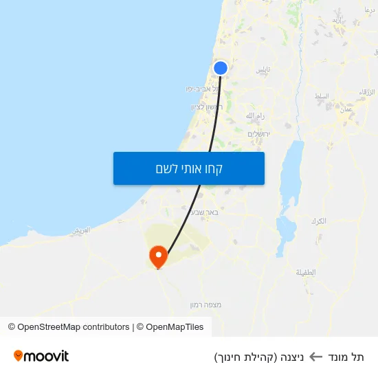 מפת תל מונד לניצנה (קהילת חינוך)