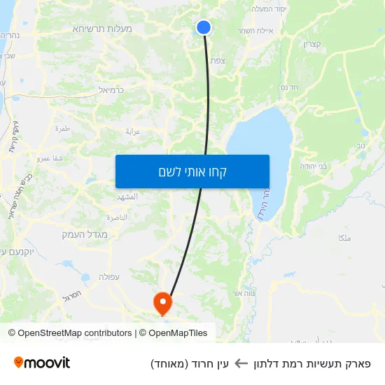 מפת פארק תעשיות רמת דלתון לעין חרוד (מאוחד)