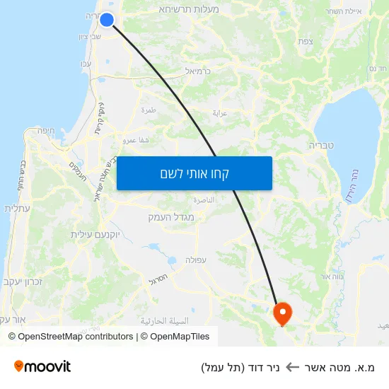 מפת מ.א. מטה אשר לניר דוד (תל עמל)
