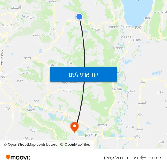 מפת שרונה לניר דוד (תל עמל)