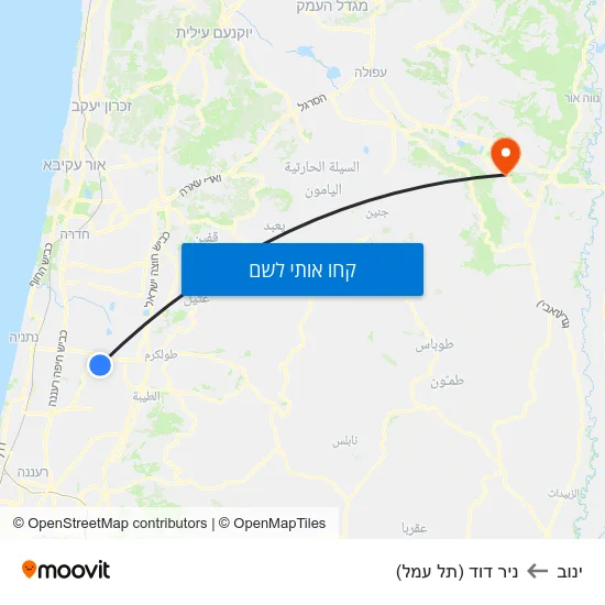 מפת ינוב לניר דוד (תל עמל)