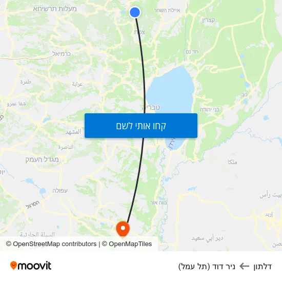 מפת דלתון לניר דוד (תל עמל)