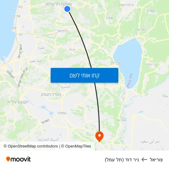 מפת צוריאל לניר דוד (תל עמל)
